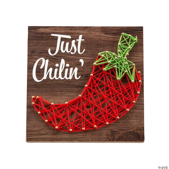 Chili Pepper String Art Craft