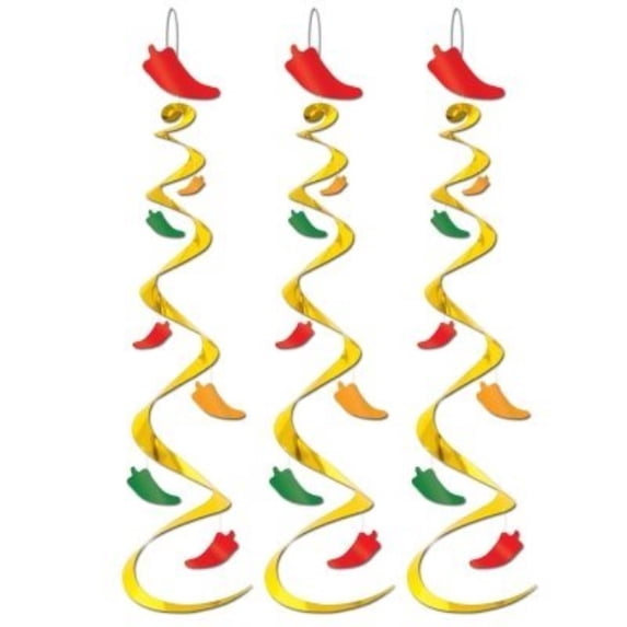 Chili Pepper Whirls Party Supply