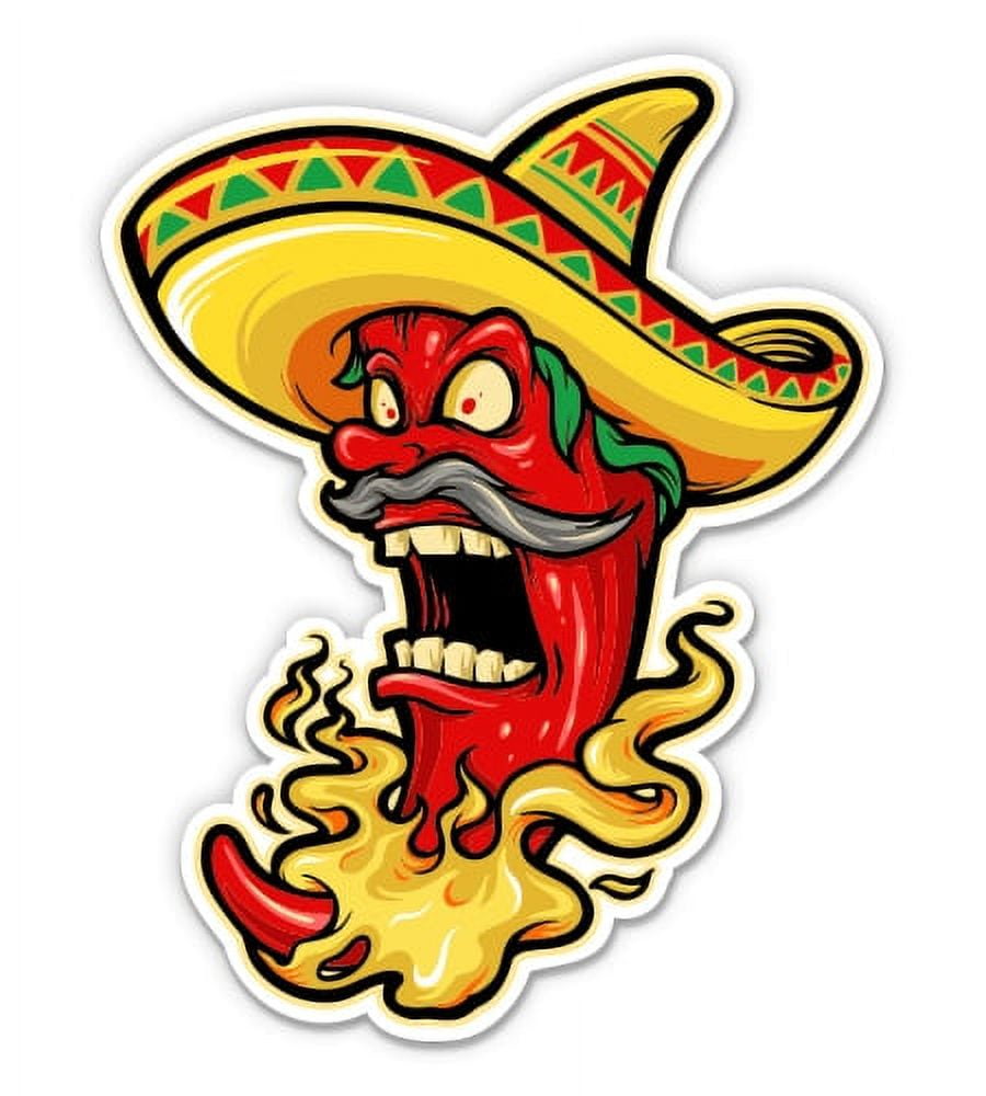Chili Pepper on Fire Sombrero - 12