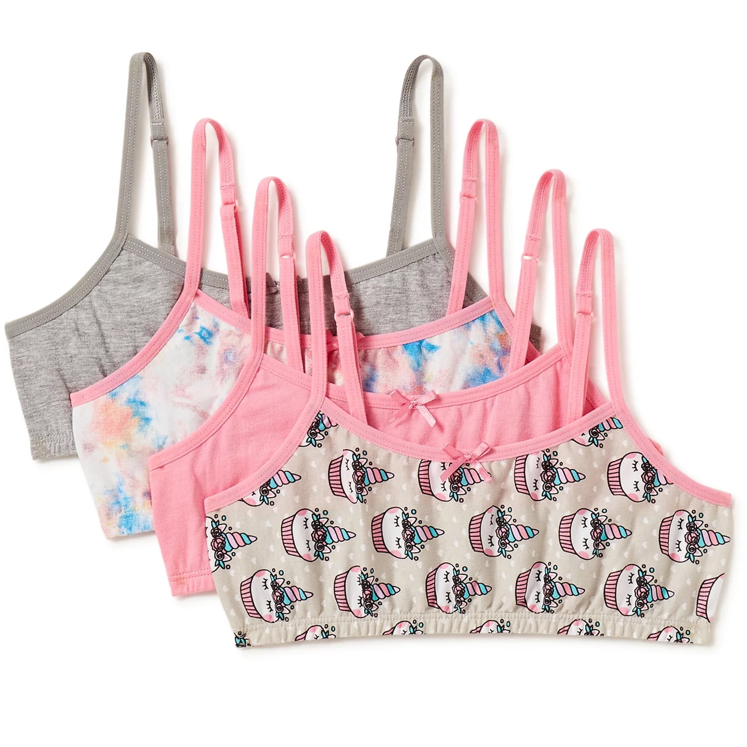 Chili Peppers Girls' Sports Bra, Everyday Comfortable Training Bras