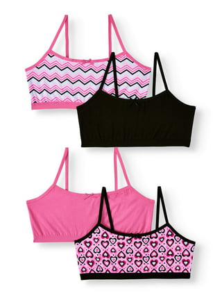 Fruit of the Loom Girls Pull Over Cotton Racerback Sports Bra 3-Pack, Sizes  28-38 
