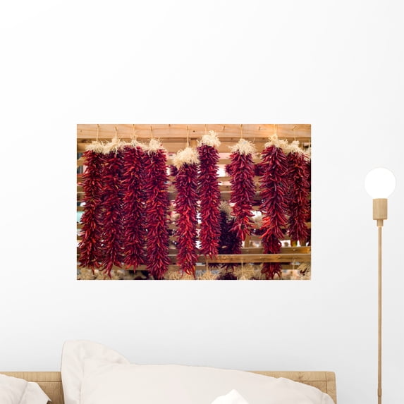 Chili Peppers Hanging Santa Wall Mural by Wallmonkeys Peel and Stick Graphic (18 in W x 12 in H) WM33367
