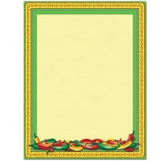 Chili Peppers Letterhead Laser & Inkjet Printer Paper, 25 Sheets