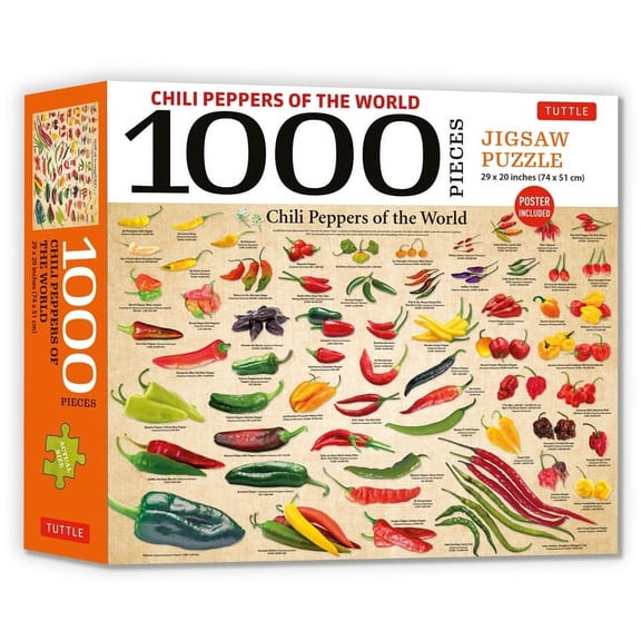Chili Peppers of the World - 1000 Piece Jigsaw Puzzle: For Adults and Families - Finished Puzzle Size 29 X 20 Inch (74 X 51 CM); A3 Sized Poster (Other)
