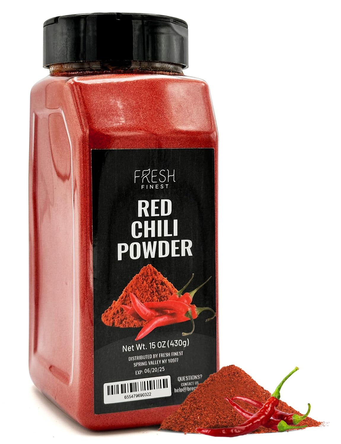 Chili Powder – Chili Powder with Rich Flavor – Finely Ground Hot Chili Powder for a Wide Range of Dishes - Bulk Chili Powder with Airtight Packaging – 15oz (430g) - Walmart.com