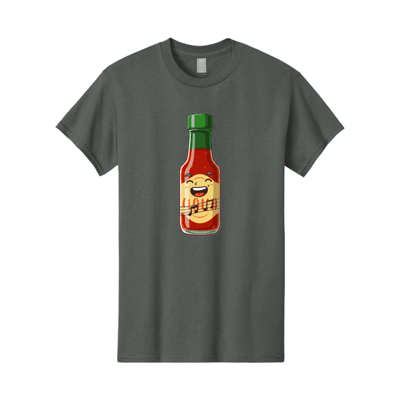 Chili-Sauce-Bottle Mens Graphic Tee, 100% Cotton, Casual Summer Wear BAA292