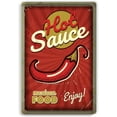 thumbnail image 1 of Chili Sauce Tin Sign Metal Poster Vintage Wall Decor Restaurant Mexican Food Extra Hot Sauce, for Pub Restaurants Cafe Club Plaque Man Cave Wall 8x12 Inch, 1 of 12