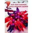 thumbnail image 1 of Chili pepper string lights - LED 50 lights - HOT MAMA Style - RED - PURPLE - made in AMERICA - Free Ship, 1 of 2