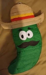 Green Chili with Hat mexican 5 de mayo pinata Fiesta