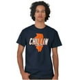 thumbnail image 1 of Chilin in Illinois Funny State Shape Men's Graphic T Shirt Tees Brisco Brands M, 1 of 4