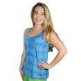 thumbnail image 1 of Chill Angel Merino Print Tank Turquoise L, 1 of 2