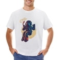 thumbnail image 1 of Chill Astronaut Men’s T-Shirt 100% Cotton Casual Short Sleeve Tops Gift Tee White 4XL, 1 of 5