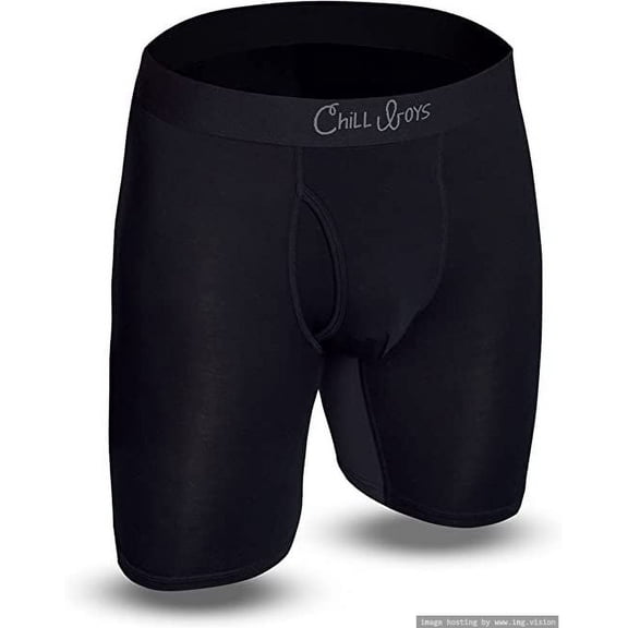 Chill Boys Bamboo Boxer Briefs-Breathable Bamboo Boxers. Soft Anti Chafing Mens Underwear