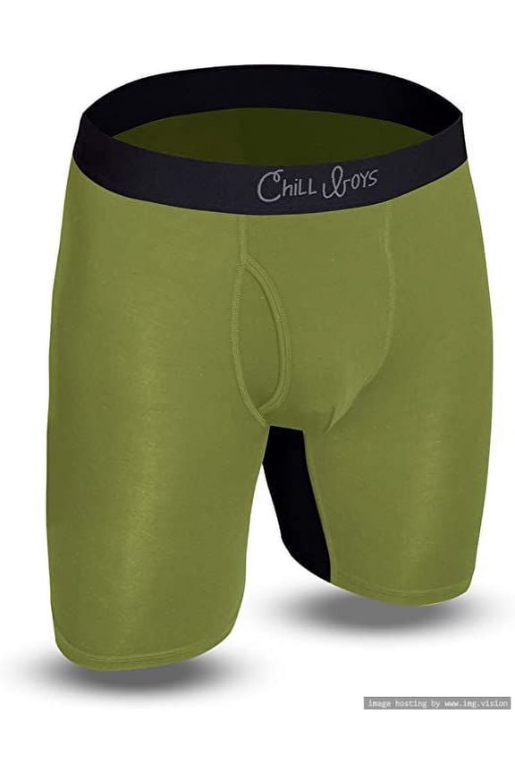 Bamboo Boxer Briefs-Breathable Bamboo Boxers. Soft Anti Chafing Mens Underwear