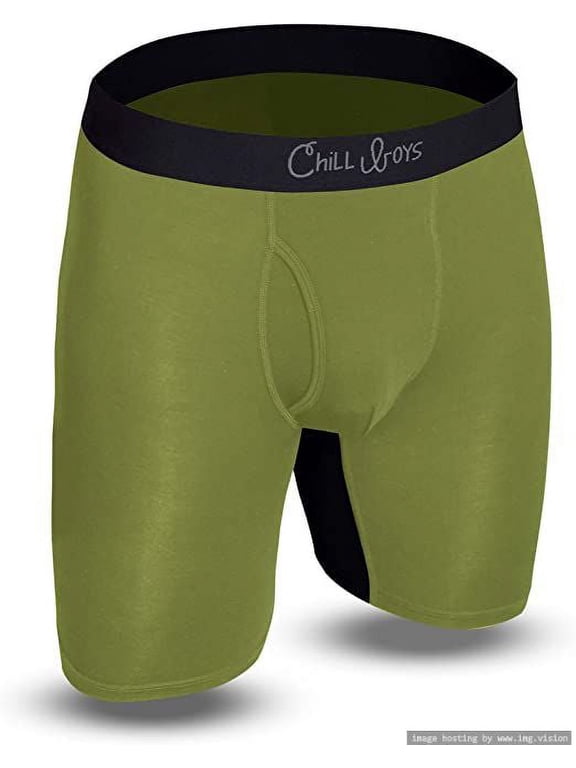 Bamboo Boxer Briefs-Breathable Bamboo Boxers. Soft Anti Chafing Mens Underwear
