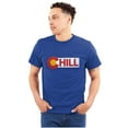 thumbnail image 1 of Chill CO State Flag Travel Souvenir Plus Size Crewneck Graphic Tee Shirt Brisco Brands 2X, 1 of 5