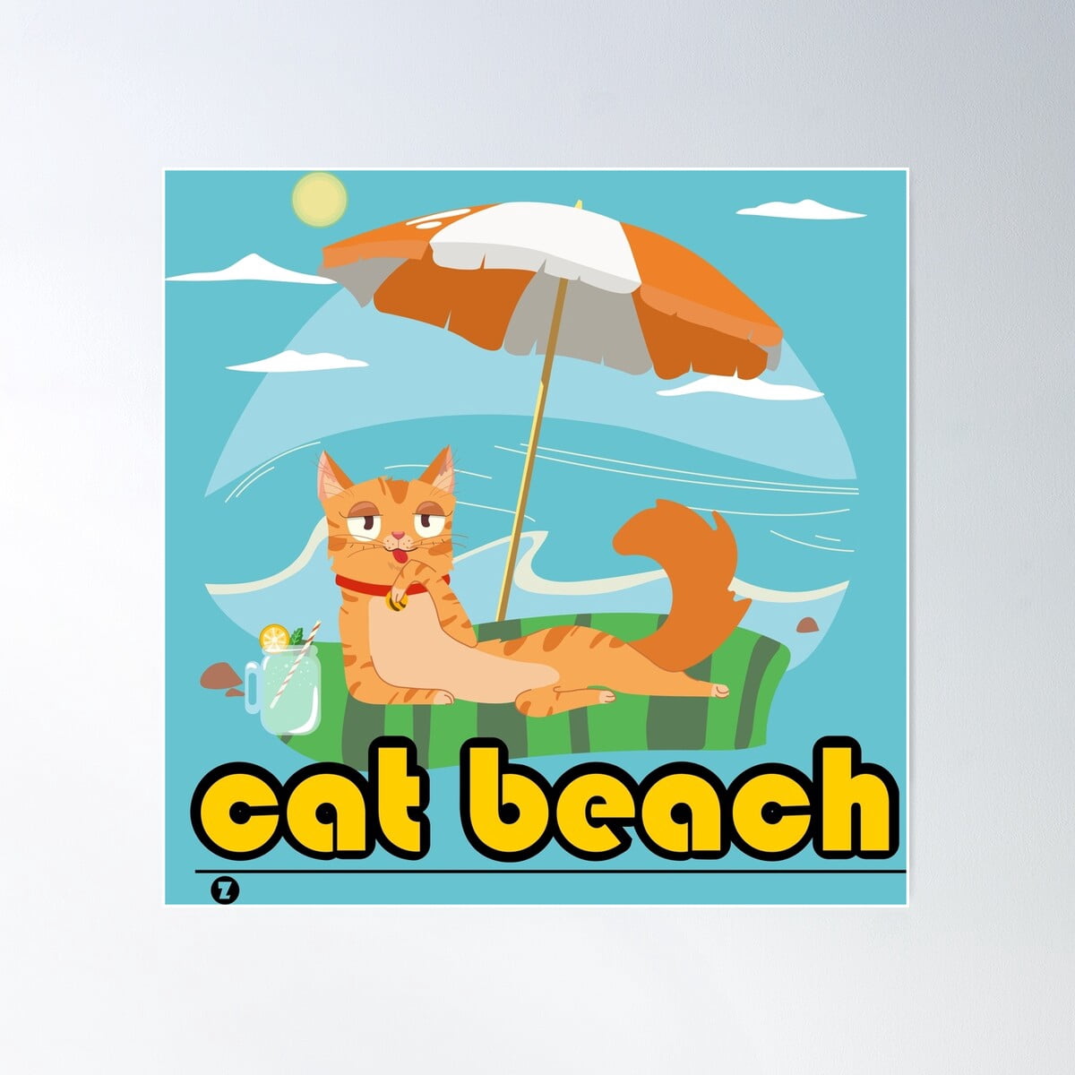 Beach Cattails Wall Art