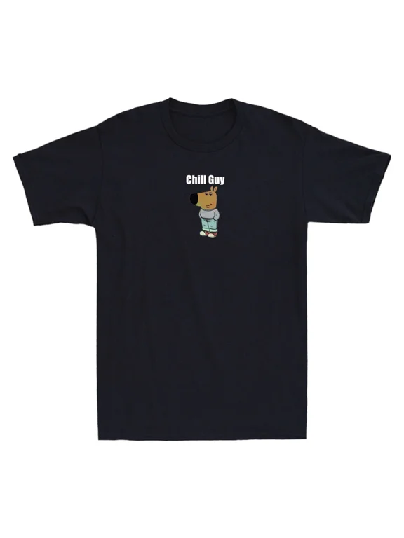 Chill Guy Shirt Funny Chill Guy Dog Meme Humor Quote Men's Short Sleeve T-Shirt