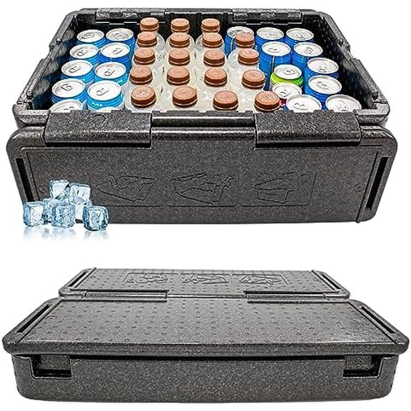Chill Ice Collapsible Cooler Foam Chest Box - Insulated, Foldable, Portable, Lightweight, Iceless & Waterproof - X Large$$Home Decor, Kitchen, & Other