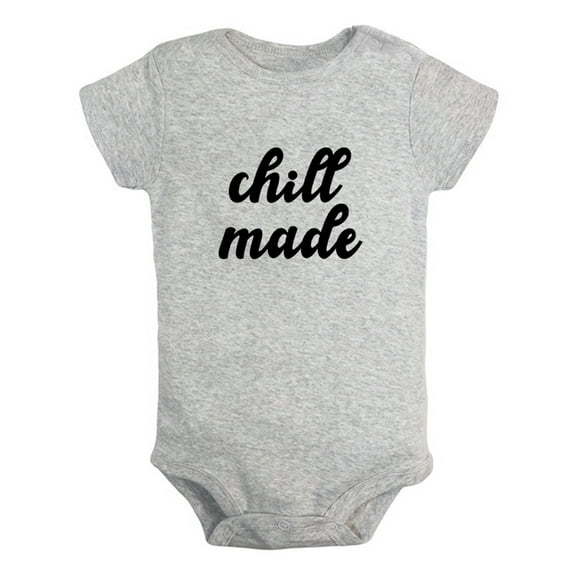 Chill Made Funny Rompers For Babies, Newborn Baby Unisex Bodysuits, Infant Jumpsuits, Toddler 0-24 Months Kids One-Piece Oufits