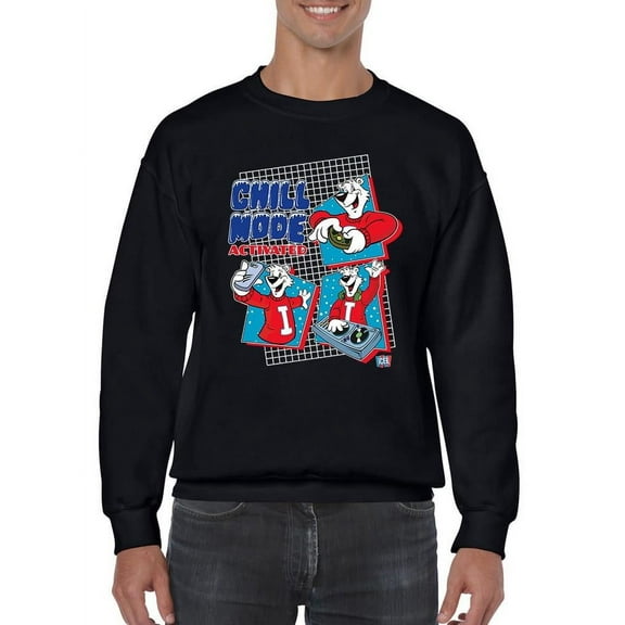 Chill Mode Activated - Fun ICEE Polar-Bear Graphic Men's Sweatshirt