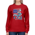 thumbnail image 1 of Chill Mode Activated - Fun ICEE Polar-Bear Graphic Sweatshirt Women's, 1 of 4