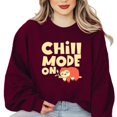 thumbnail image 1 of Chill Mode On Sloth Cute Relaxation Funny Animal Slow Lazy Nap Rest Cool Sweatshirt, for men & women, up to size 5XL, 1 of 3