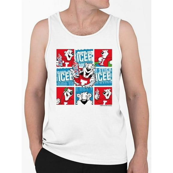 Chill Mosaic Vibes - ICEE Bear Collage Graphic Men's Tank Top