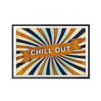 Chill Out 5 x 7 UNFRAMED Print Retro Wall Art