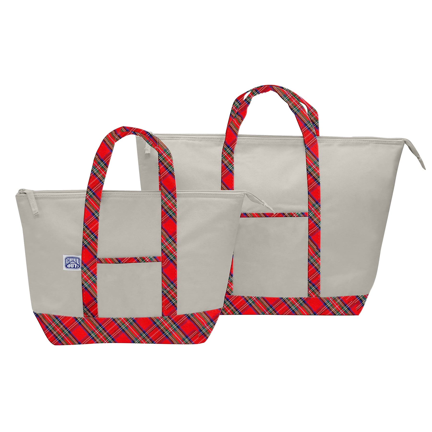 Chill Out! Canvas Boat Soft Sided Cooler Tote Set, Cream with Palid  Detailing - Walmart.com