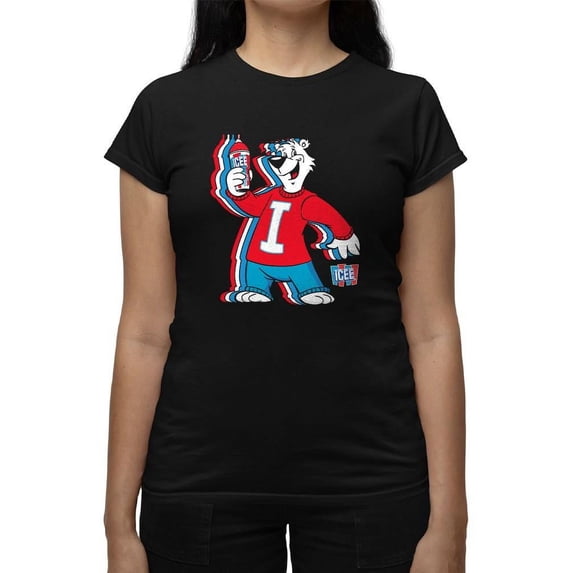 Chill Polar-Bear Graphic - Fun ICEE Retro Style Graphic Women's T-shirt