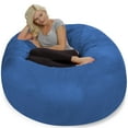 Chill Sack Bean Bag Chair Lounger, Microsuede Cover, Kids, Adults, 5 ft, Royal Blue