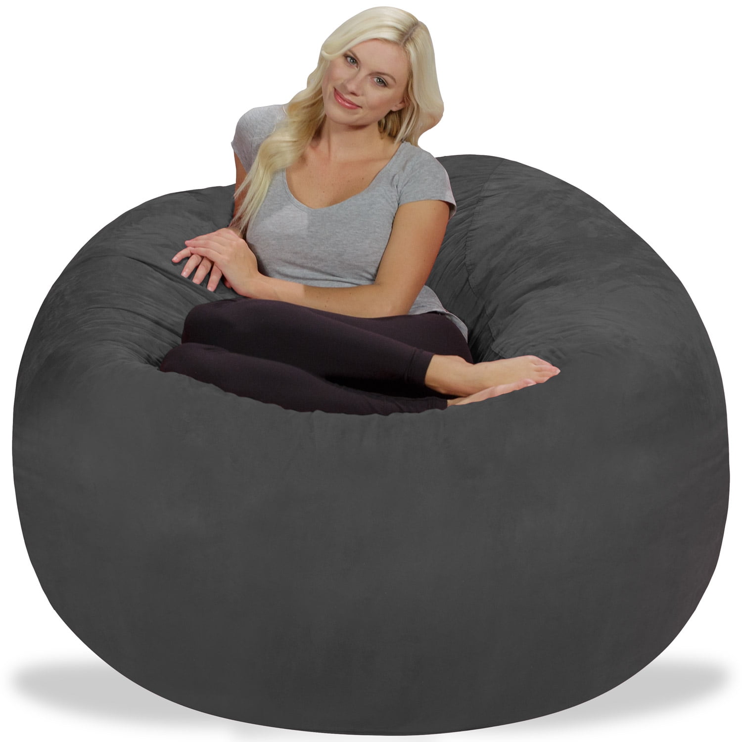 Chill Sack Bean Bag Chair, Memory Foam Lounger with Micorsuede