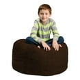 thumbnail image 1 of Chill Sack Bean Bag Chair, Memory Foam Lounger with Microsuede Cover, Kids, 2 ft, Chocolate, 1 of 8