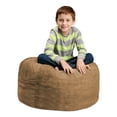 thumbnail image 1 of Chill Sack Bean Bag Chair, Memory Foam Lounger with Microsuede Cover, Kids, 2 ft, Earth, 1 of 8
