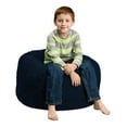 thumbnail image 1 of Chill Sack Bean Bag Chair, Memory Foam Lounger with Microsuede Cover, Kids, 2 ft, Navy, 1 of 8