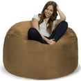 thumbnail image 1 of Chill Sack Bean Bag Chair, Memory Foam Lounger with Microsuede Cover, Kids, Adults, 4 ft, Earth, 1 of 8