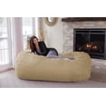 thumbnail image 1 of Chill Sack Bean Bag Chair, Memory Foam Lounger with Microsuede Cover, Kids, Adults, 7.5 ft, Camel, 1 of 6
