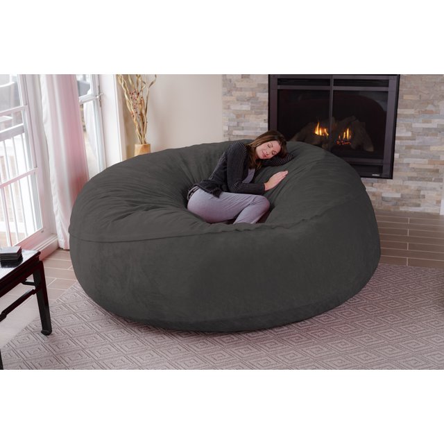 Chill Sack Bean Bag Chair, Memory Foam Lounger with Microsuede Cover