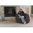thumbnail image 1 of Chill Sack Bean Bag Chair, Memory Foam Lounger with Ultra Fur Cover, Kids, Adults, 4 ft, Grey, 1 of 6