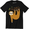 thumbnail image 1 of Chill Sloth Funny Lazy Chillin Out Positivity Good Vibes Classic Men T-Shirt, 1 of 4