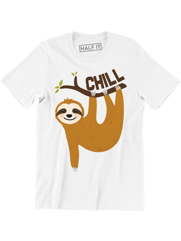 Chill Sloth Funny Lazy Chillin Out Positivity Good Vibes Classic Men T-Shirt