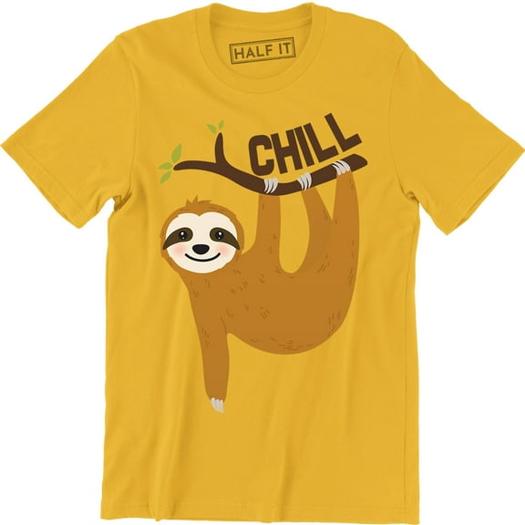 Chill Sloth Funny Lazy Chillin Out Positivity Good Vibes Classic Men T-Shirt