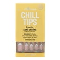thumbnail image 1 of Chillhouse Chill Tips - French Press On Nails, Veil Drip, Almond Medium, White and Beige, 30 Fake Nails, 1 of 10