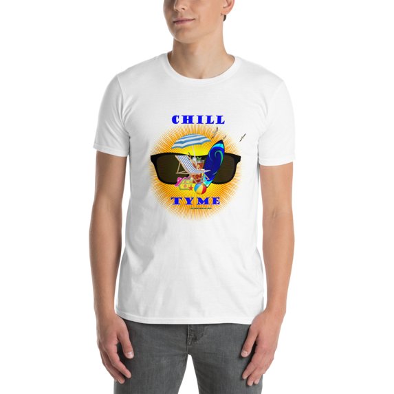 Chill Tyme Short-Sleeve Unisex T-Shirt (White, 3XL)