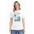 Chill Vibe T-Shirt Coconut Tree Wave Beach Summer Vacation Graphic Tee ...