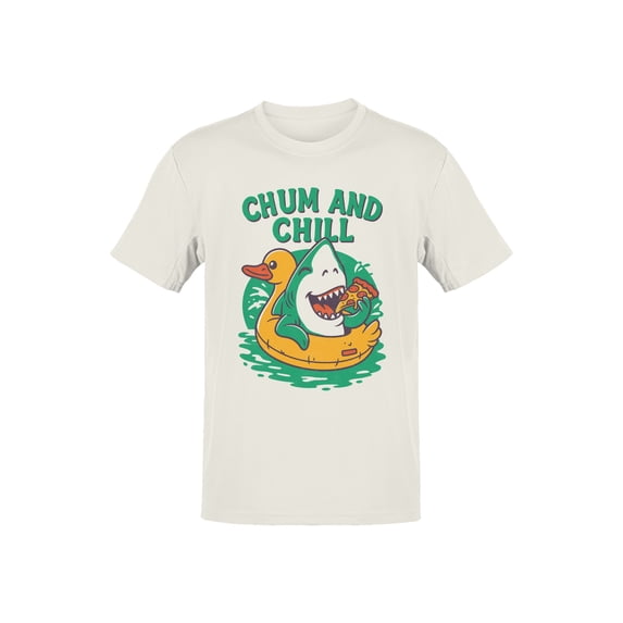 Chill Vibes: Shark & Duck Fun Men's T-shirt