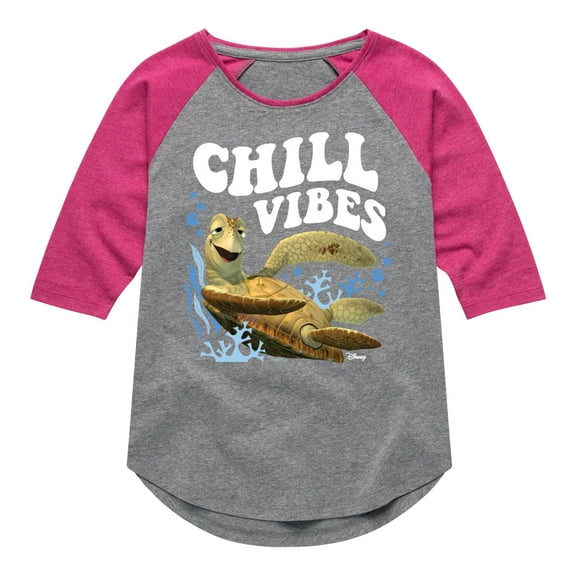 Chill Vibes - Toddler And Youth Girls Raglan Graphic T-Shirt