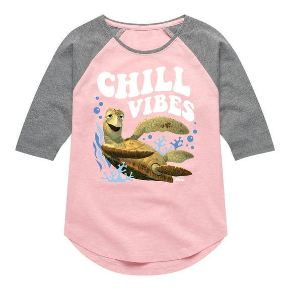 Chill Vibes - Toddler And Youth Girls Raglan Graphic T-Shirt