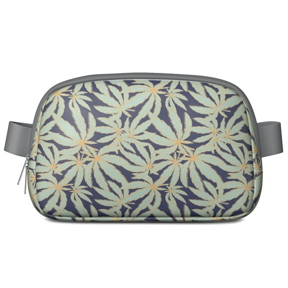 Chill Vibes Waist Pack – Waterproof Fanny Pack with Relaxed Marijuana Motif, Perfect for Lounging
